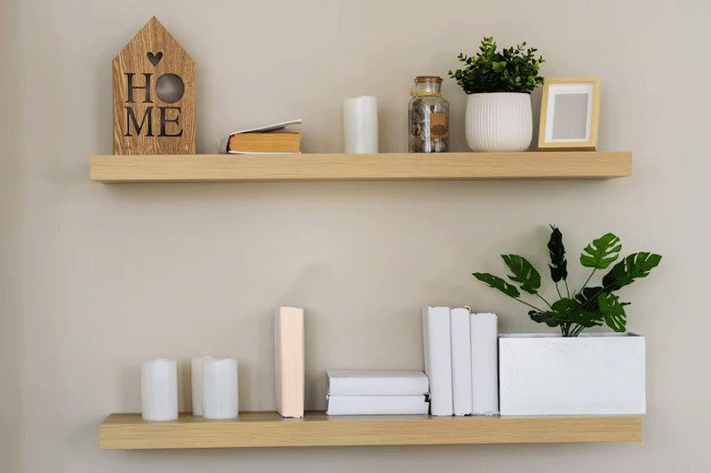 wall hanging bookshelf for minimalist design